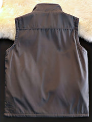 Men's Polar Fleece Reversible Vest for Autumn Winter
