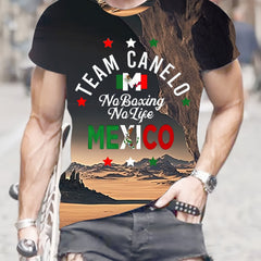 TEAM CANELO MEXICO Print Men's Graphic T-shirt