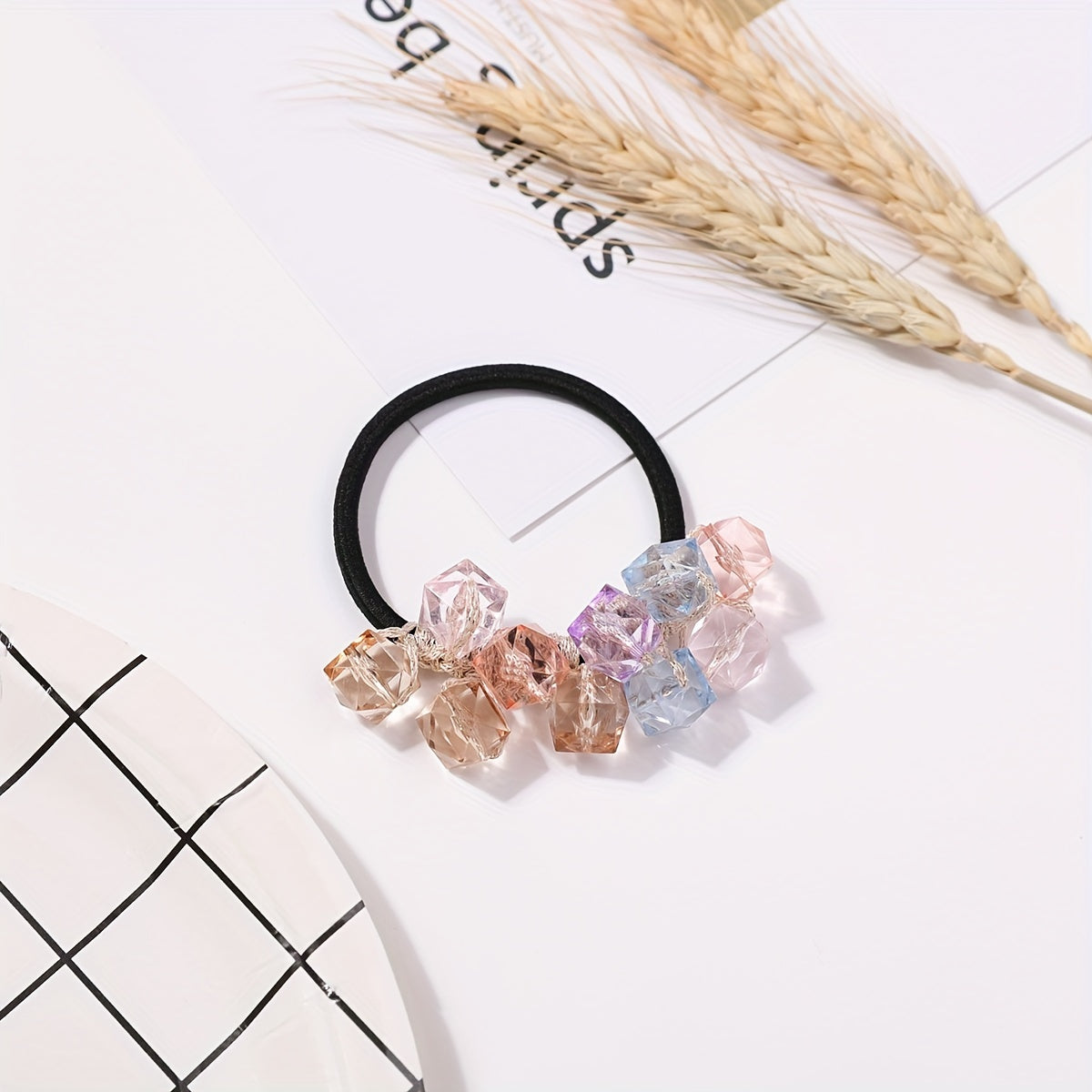 Crystal Hair Tie Head Jewelry Hair Accessory for Women