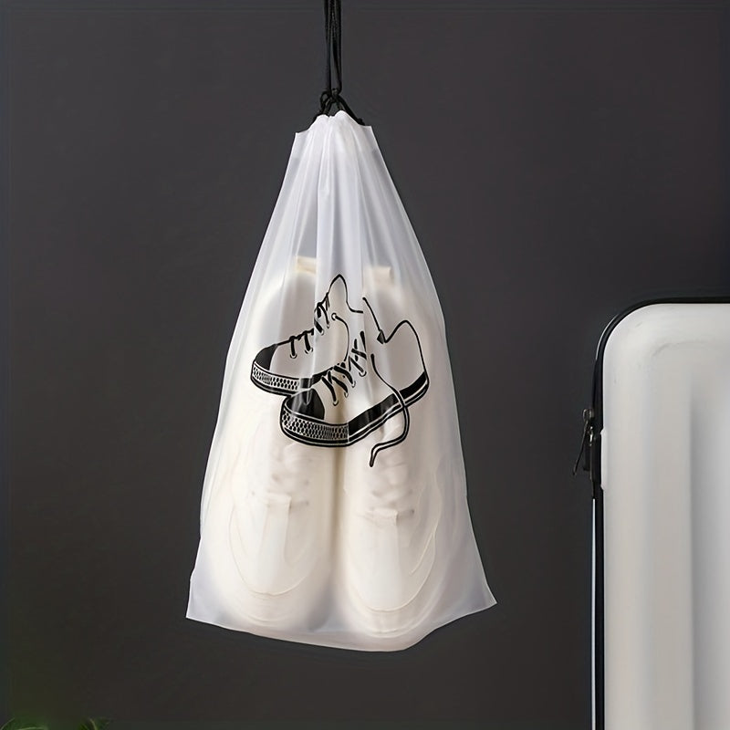 2pcs 5pcs Transparent Frosted Dustproof Shoes Storage Bag Portable Golf Shoe Bag
