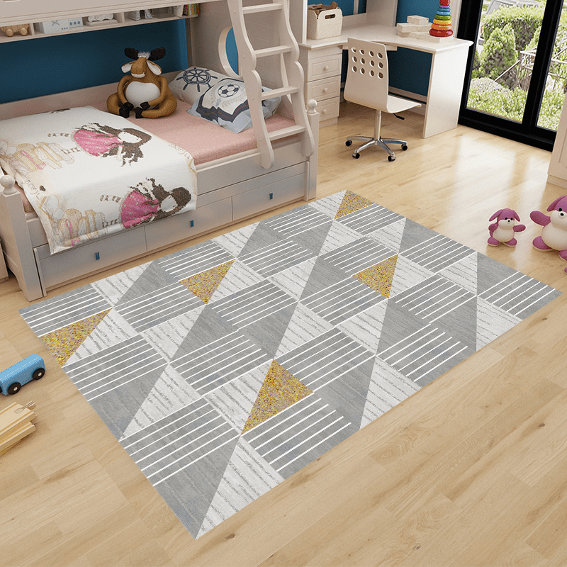 Fluffy Wool Area Rug Modern Large Carpet for Living Room Bedroom