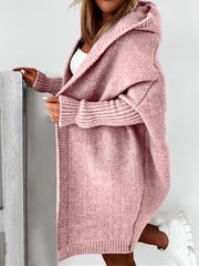 Oversized Knitted Cardigan Long Sleeve Casual Sweater For Winter & Fall