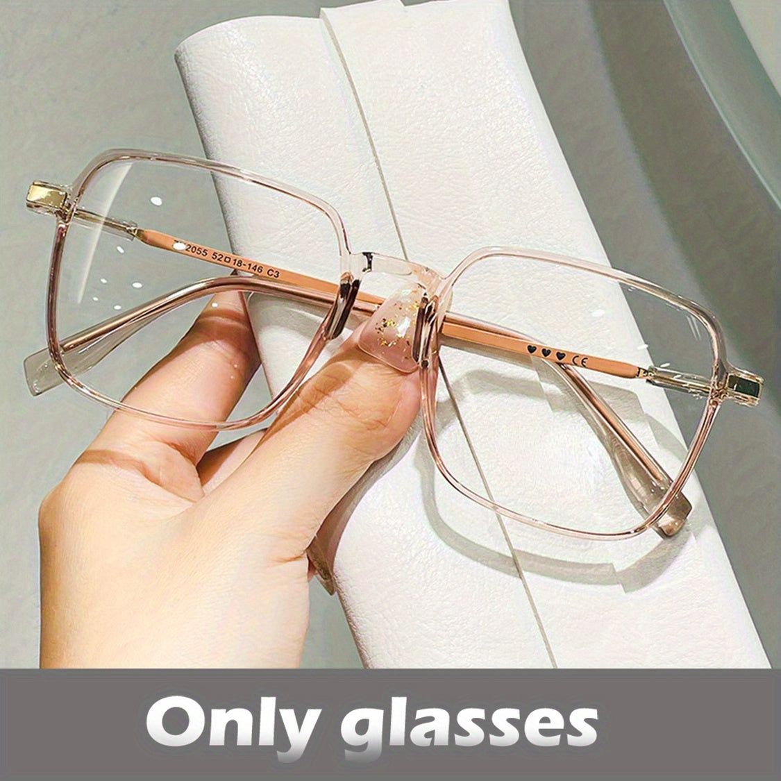 Square Frame Clear Lens Glasses For Men Women