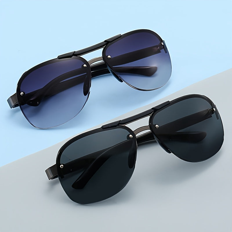 Rimless Polarized Personalised Sunglasses For Driving Fishing