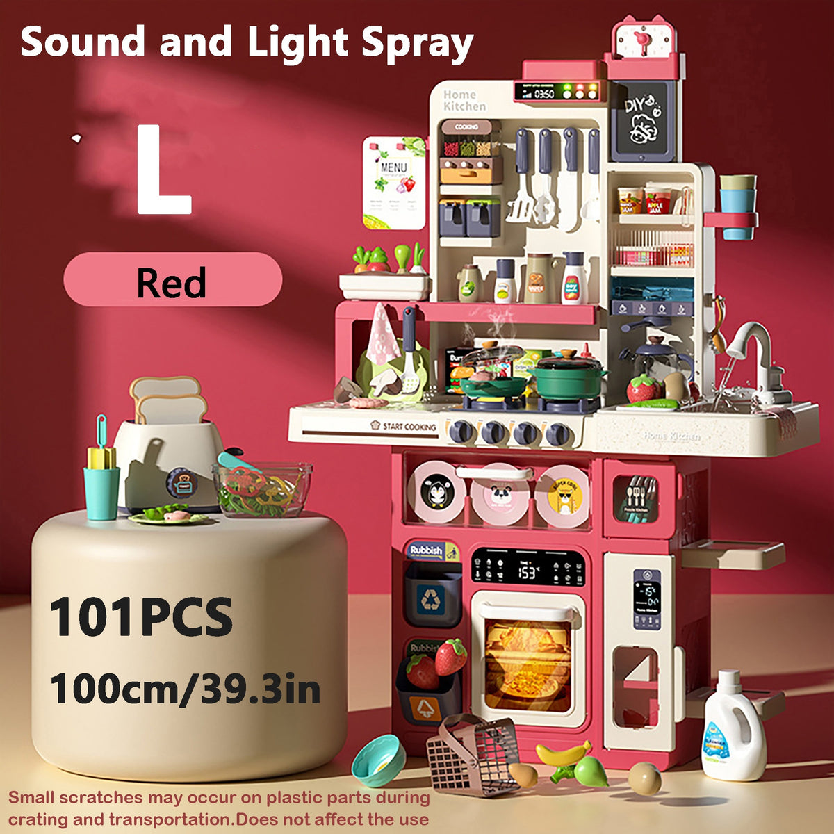 Kids' Cooking Toy Set with Spray Music, Learn to Cook, Birthday Gift