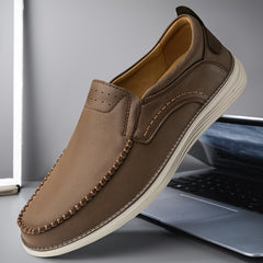 Men's Comfortable Loafer Dress Shoes with Rubber Sole