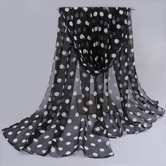Colorful Polka Dot Scarf Casual Shawl Head Wrap Beach Hijab