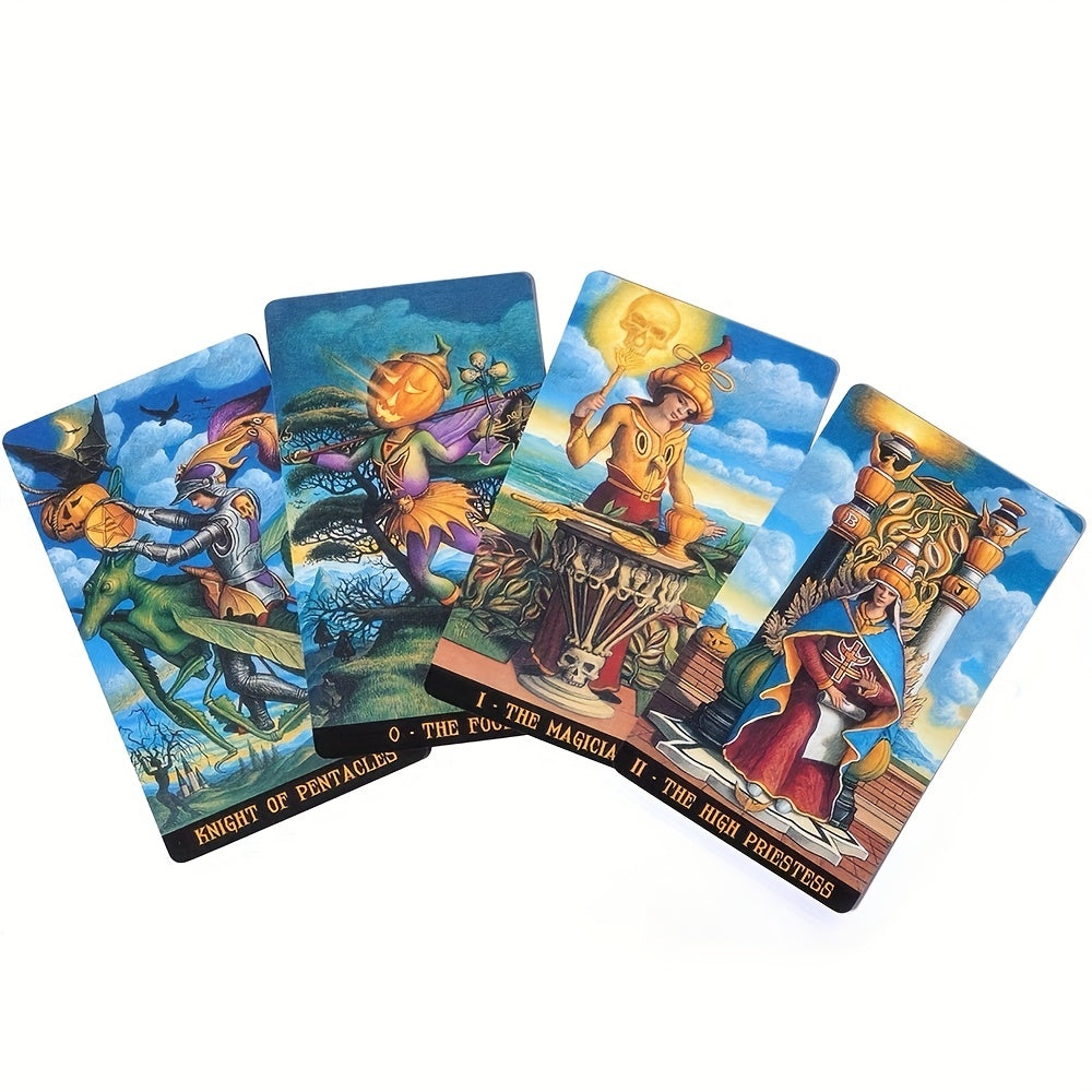 Jack Lantern Tarot Card Halloween Pumpkin Lantern Cards
