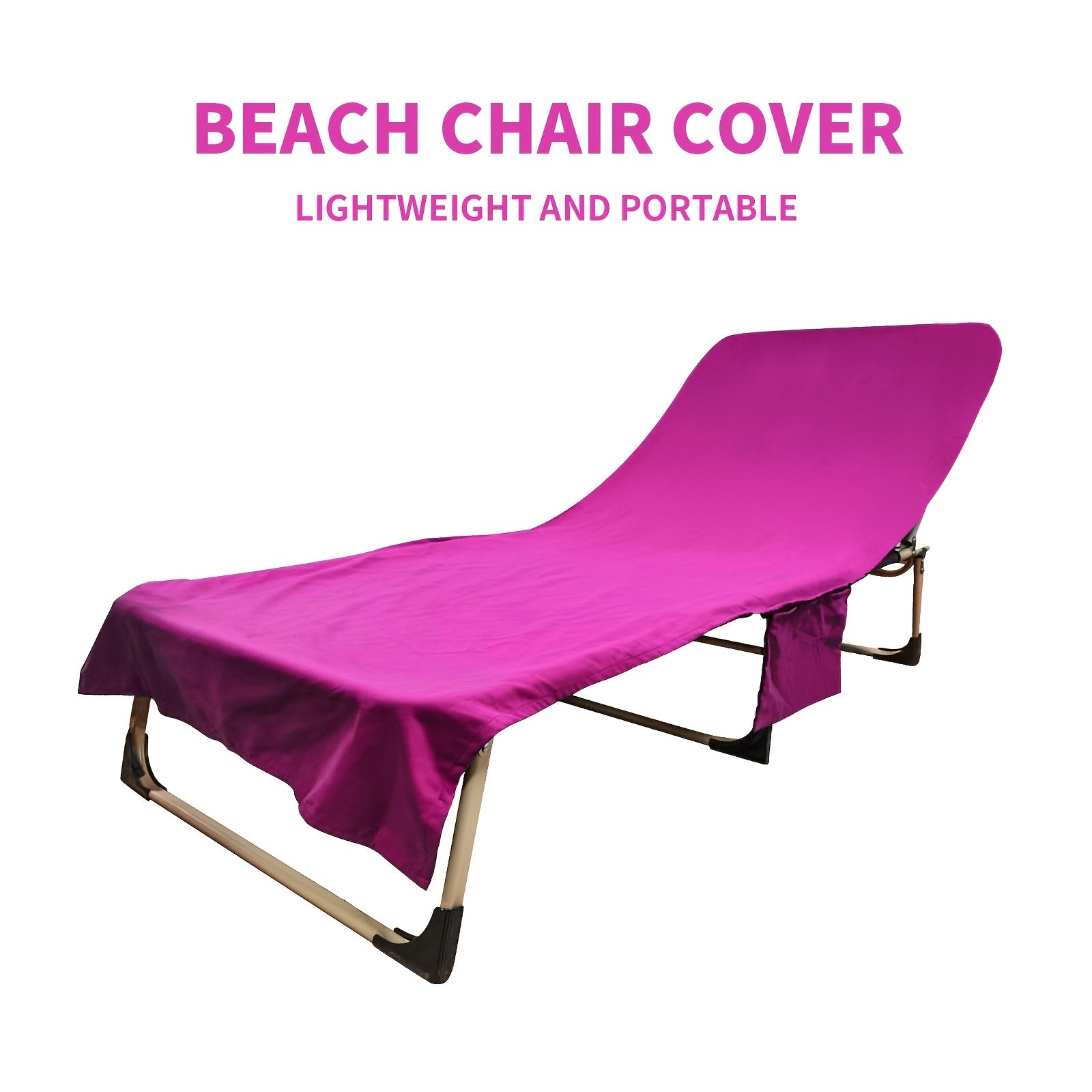 HiTurbo Thin Quick Dry Chaise Lounge Chair Towel Cover