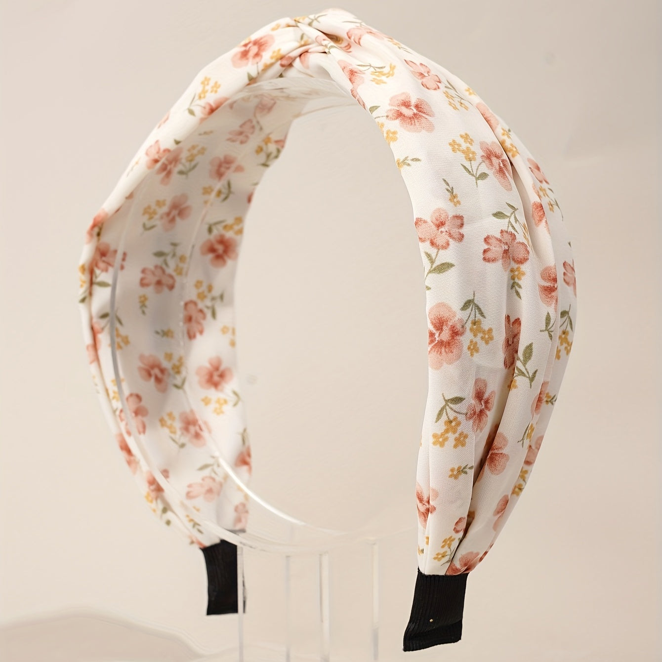 2pcs Knotted Hair Hoop Cross Floral Hairpin Head Hoop Headwear
