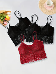 3pcs Lace Underwear Cami Bra Set for Teens 13-20 Years