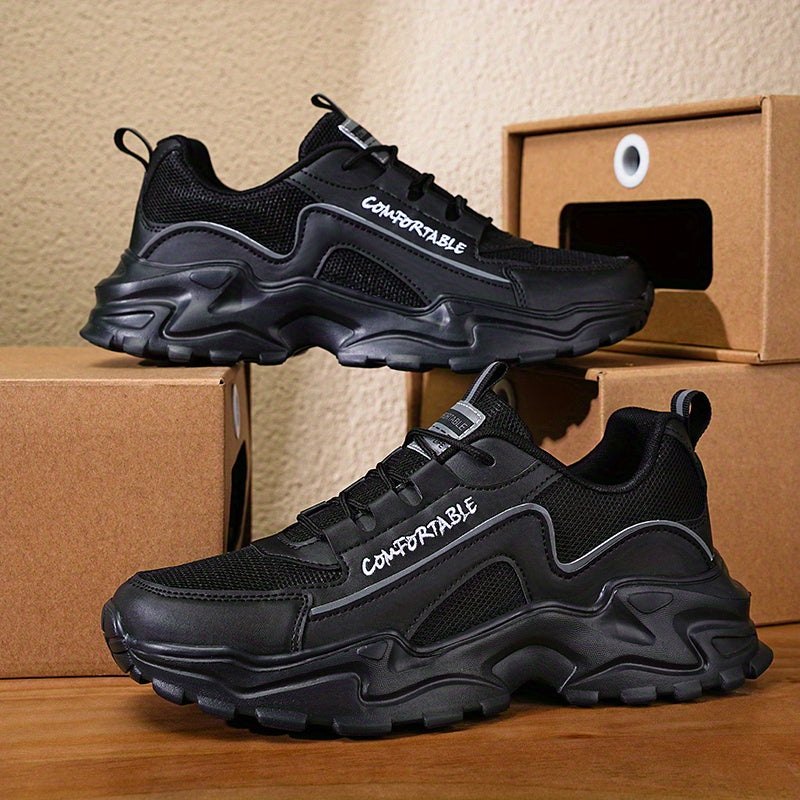 Men's Chunky Jogging Gym Sneakers Breathable Shock Absorbing