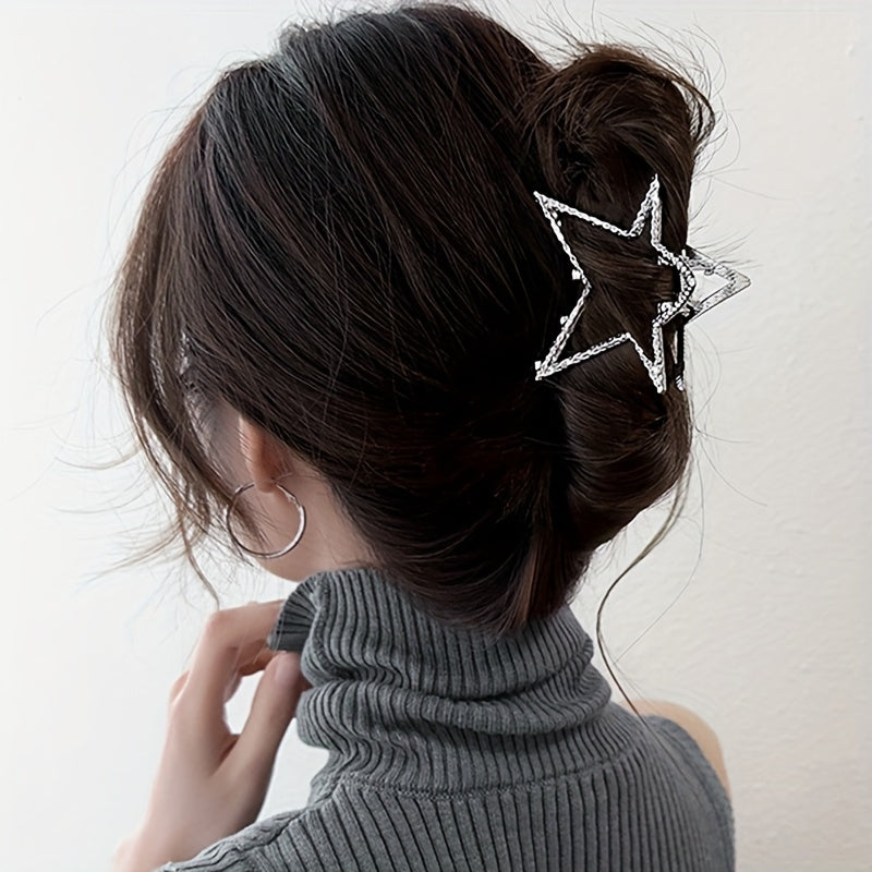Pentagram Metal Hair Clip Niche Hair Claw Fairy Girl's Hair Accessories