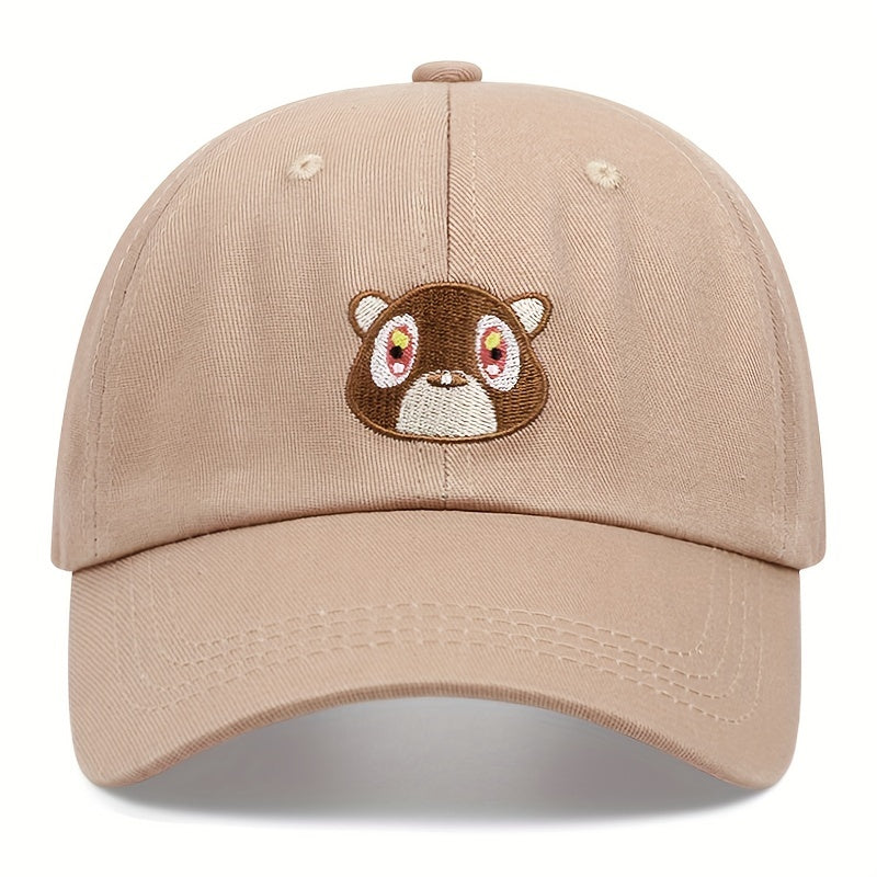 Cartoon Bear Baseball Cap Soft Top Hip hop Dad Hat