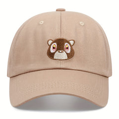 Cartoon Bear Baseball Cap Soft Top Hip hop Dad Hat