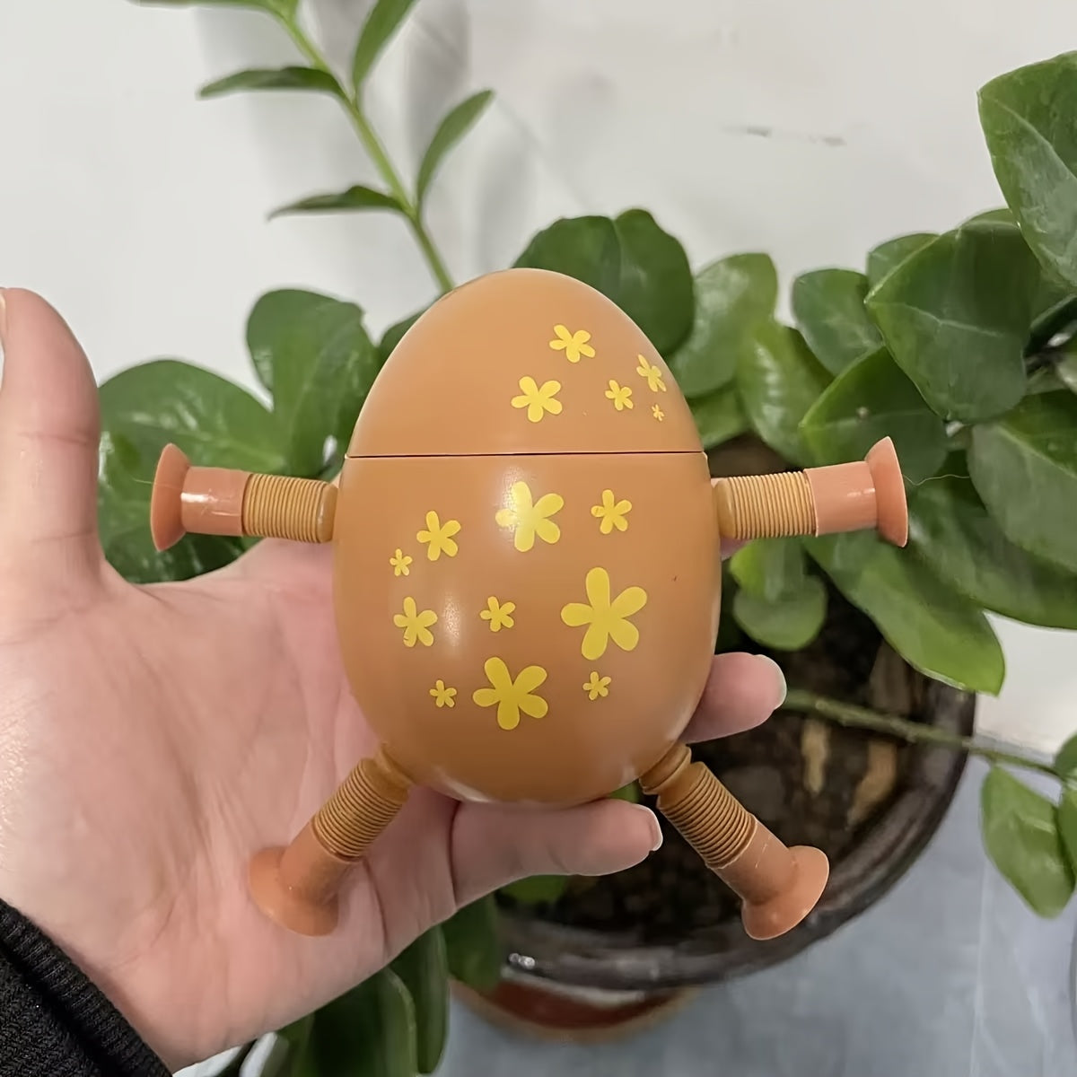 Stretch Egg Rabbit Toy with Suction Cups
