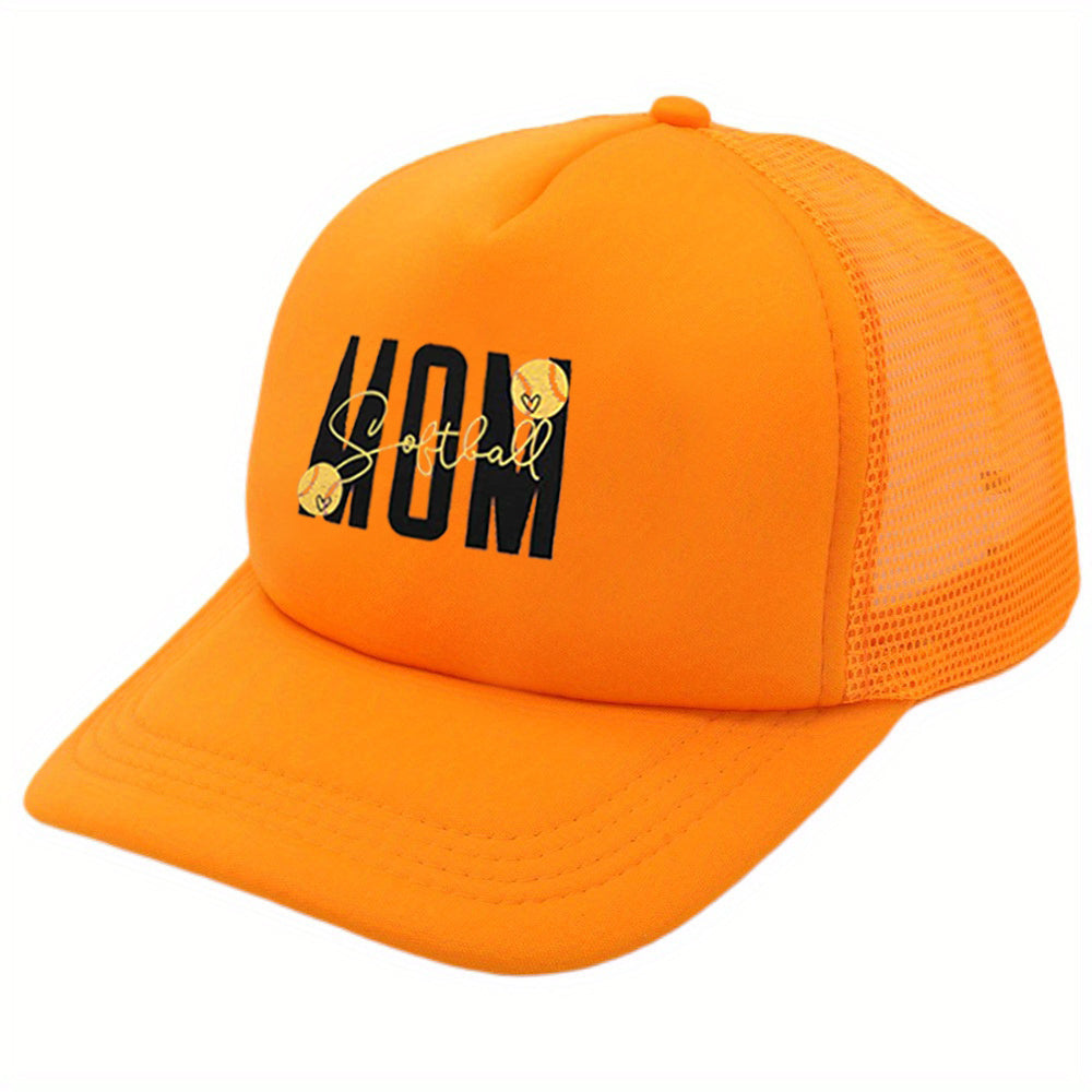 Softball Mom Trucker Hat Baseball Cap Mesh Dad Hats For Women