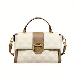 Quilted Crossbody Bag Retro Leather Shoulder Bag Classic Handbag