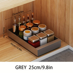 Pull Out Cabinet Organizer for Seasoning Dish and Bowl Storage