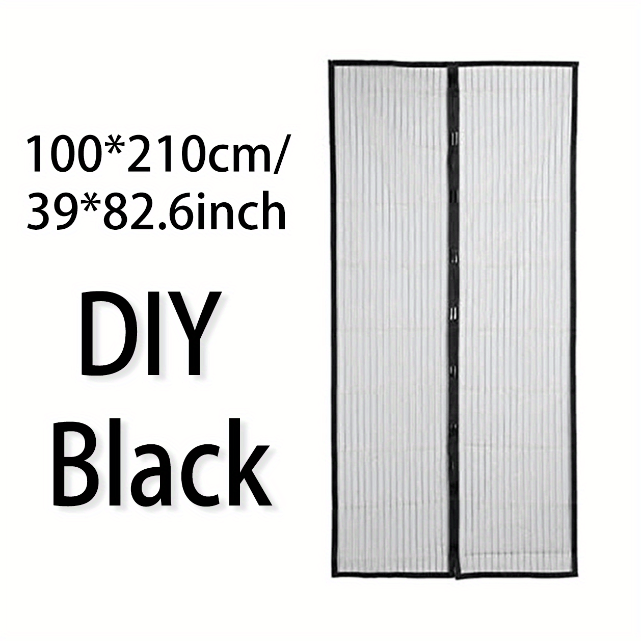 Magnetic Screen Door Easy Install Heavy Duty Mesh Keep Bugs Out