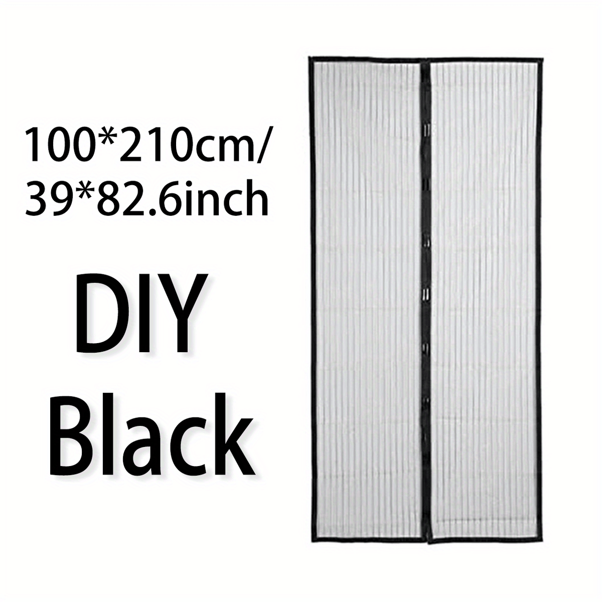 Magnetic Screen Door Easy Install Heavy Duty Mesh Keep Bugs Out