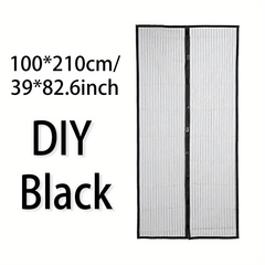 Magnetic Screen Door Easy Install Heavy Duty Mesh Keep Bugs Out