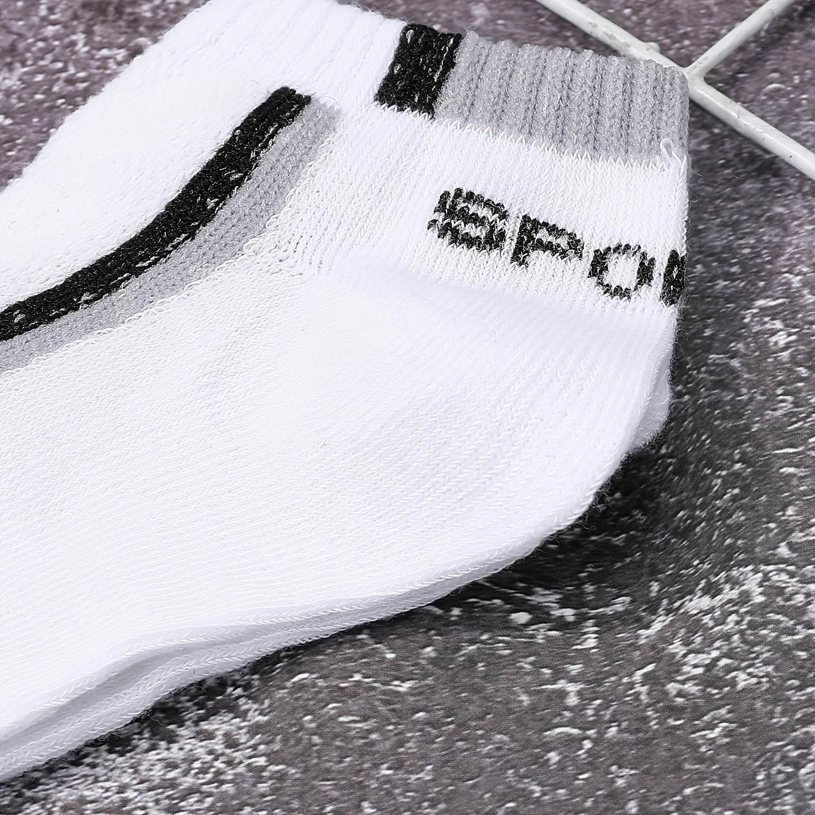 5 Pairs Men's Thin Boat Socks for Outdoor Running & Cycling