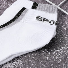 5 Pairs Men's Thin Boat Socks for Outdoor Running & Cycling