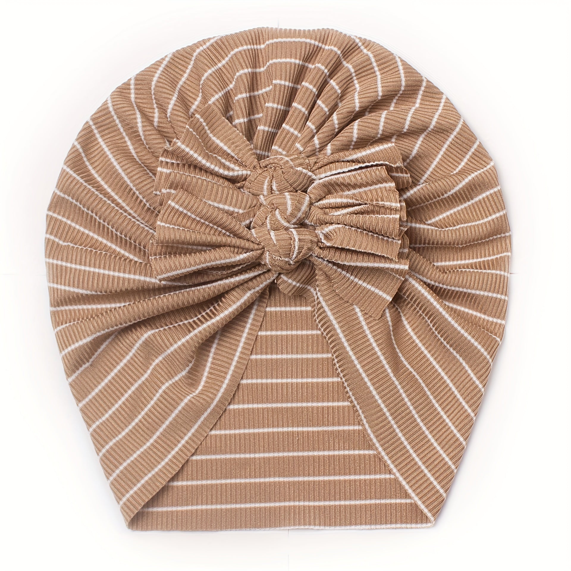 Spring Intercolor Strip Bow Baby Hat