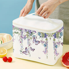 Butterfly Print Insulated Lunch Bag for Teens and Adults