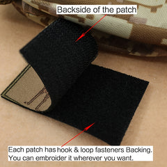 Funny Embroidered Morale Patches w/ Hook & Loop for Caps Uniforms Vests
