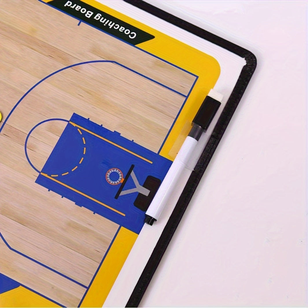 1pc Folding Basketball & Football Tactical Board Magnetic Command Board