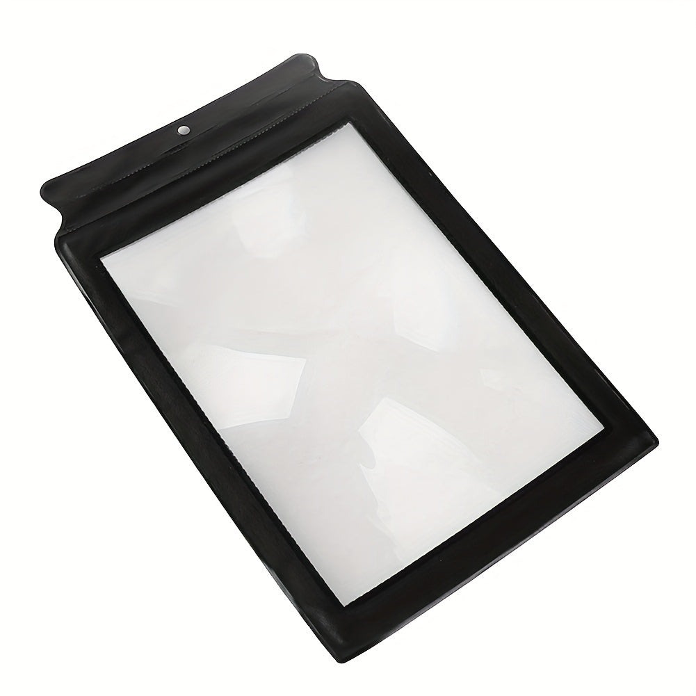 3X Handheld Flat Bookmark Magnifier Ultra Thin Lens for Reading