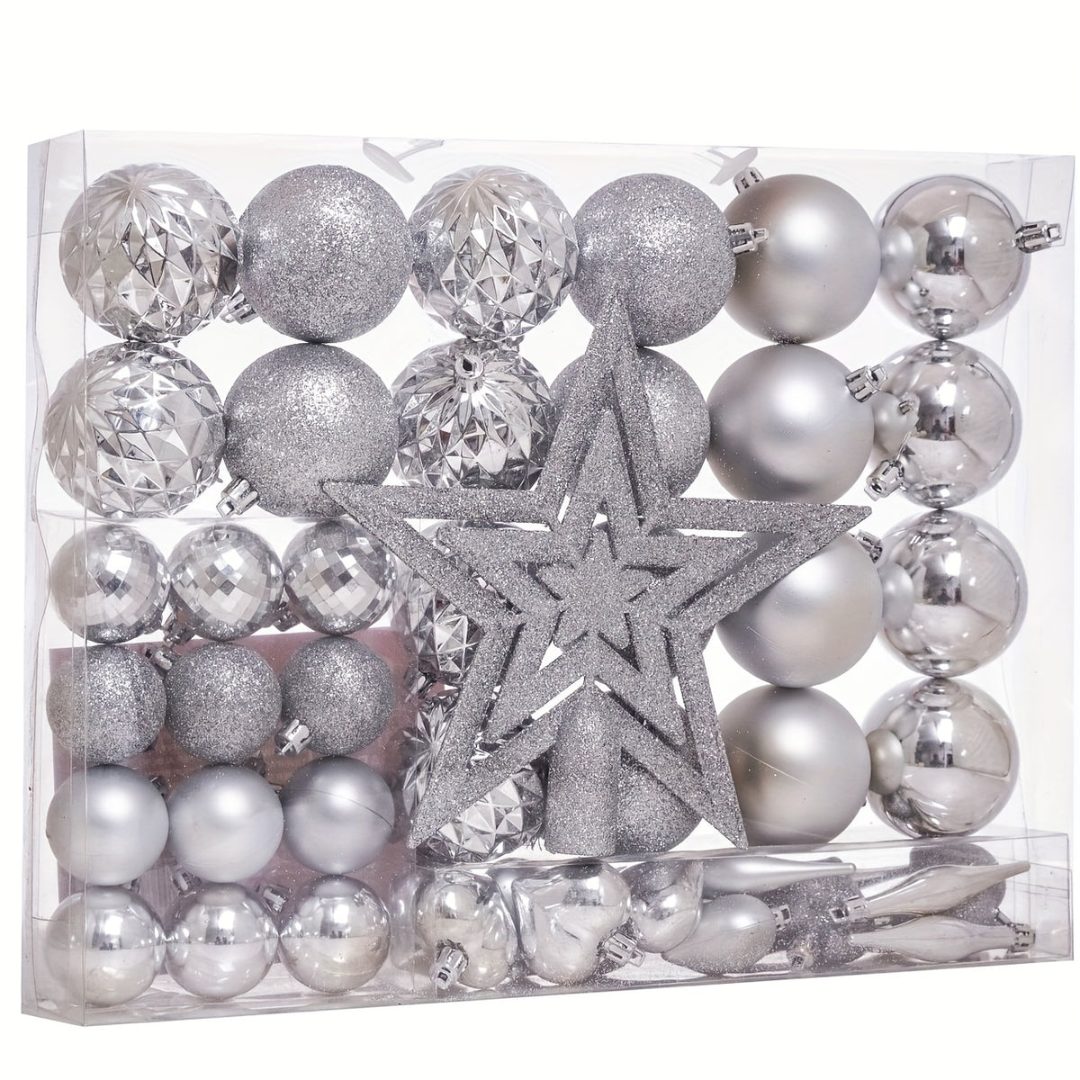 Christmas Halloween Gift Tree Top Star Love Hanging Ball Christmas Ball