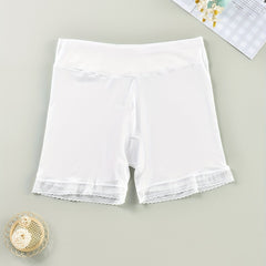  Panty Women's Plus Contrast Lace Trim Safety Shorts