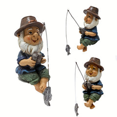 Fishing Gnome Statue for Your Garden Decor