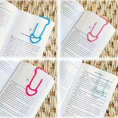 Colorful Plastic Bookmark Paper Clip