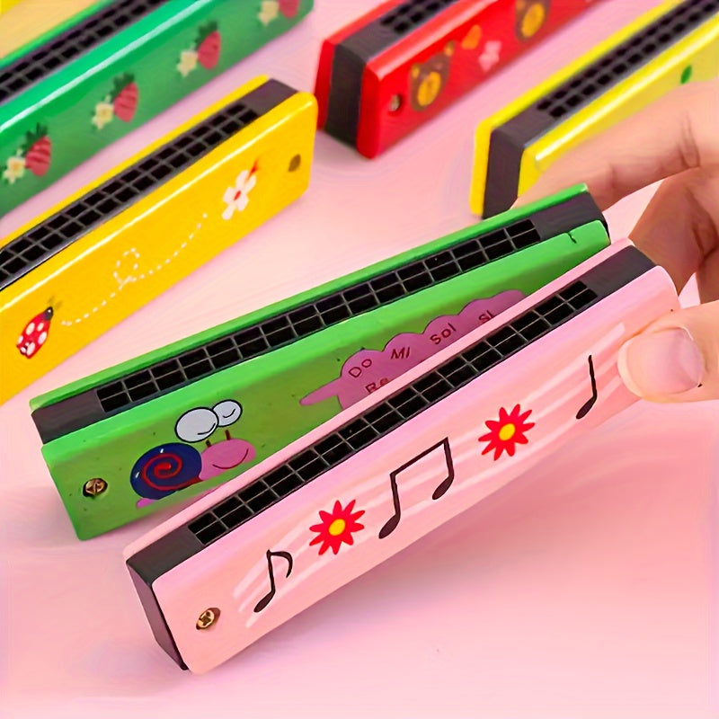 16 Hole Harmonica Toy Instrument for Kids, Musical Toy for 3-6 Years
