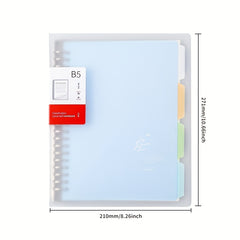 B5 A5 Notebook Refill Horizontal Line Grid Thick Pages