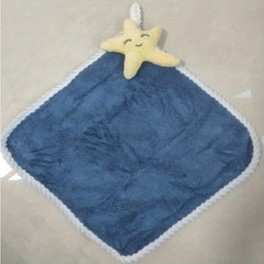 Cartoon Fingertip Towel Soft Absorbent with Hanging Loop for Bathroom