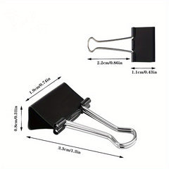 12pcs Long Tail Clip for Office Paper Organization