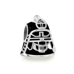 Platinum Lion Dance Mask Charm Bead Pendant DIY Jewelry