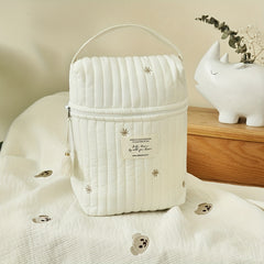 Embroidered Diaper Wipes Bag Mommy Storage Baby Stroller Hanging Bag