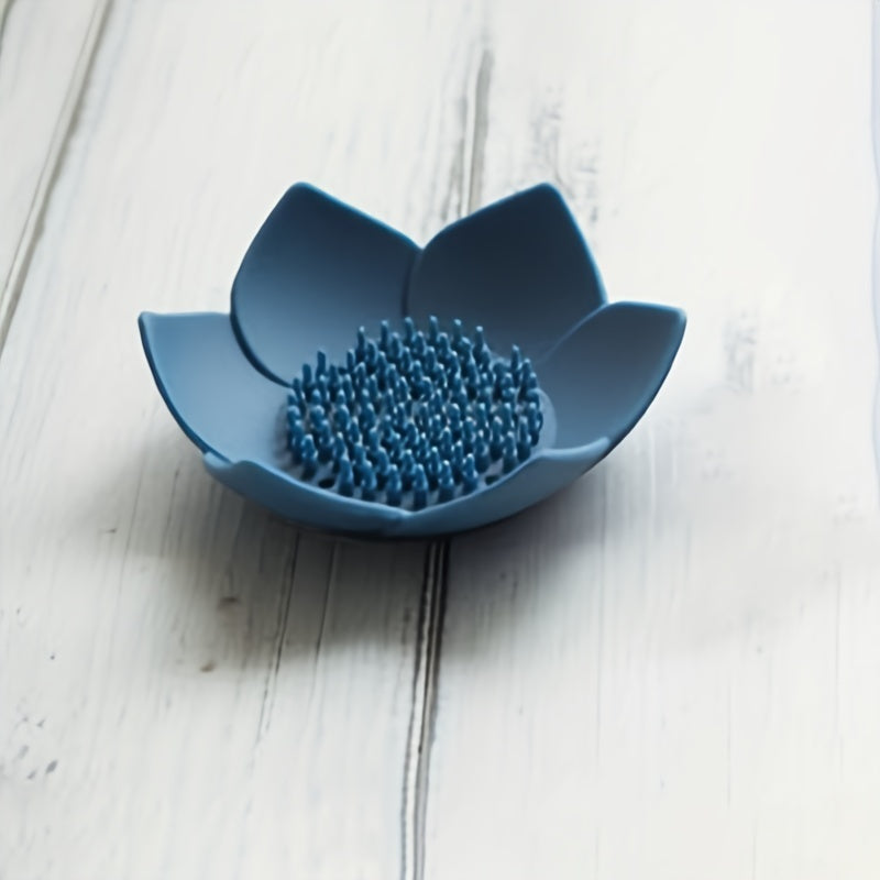 Lotus Flower Soap Dish with Drainage for Bathroom Shower