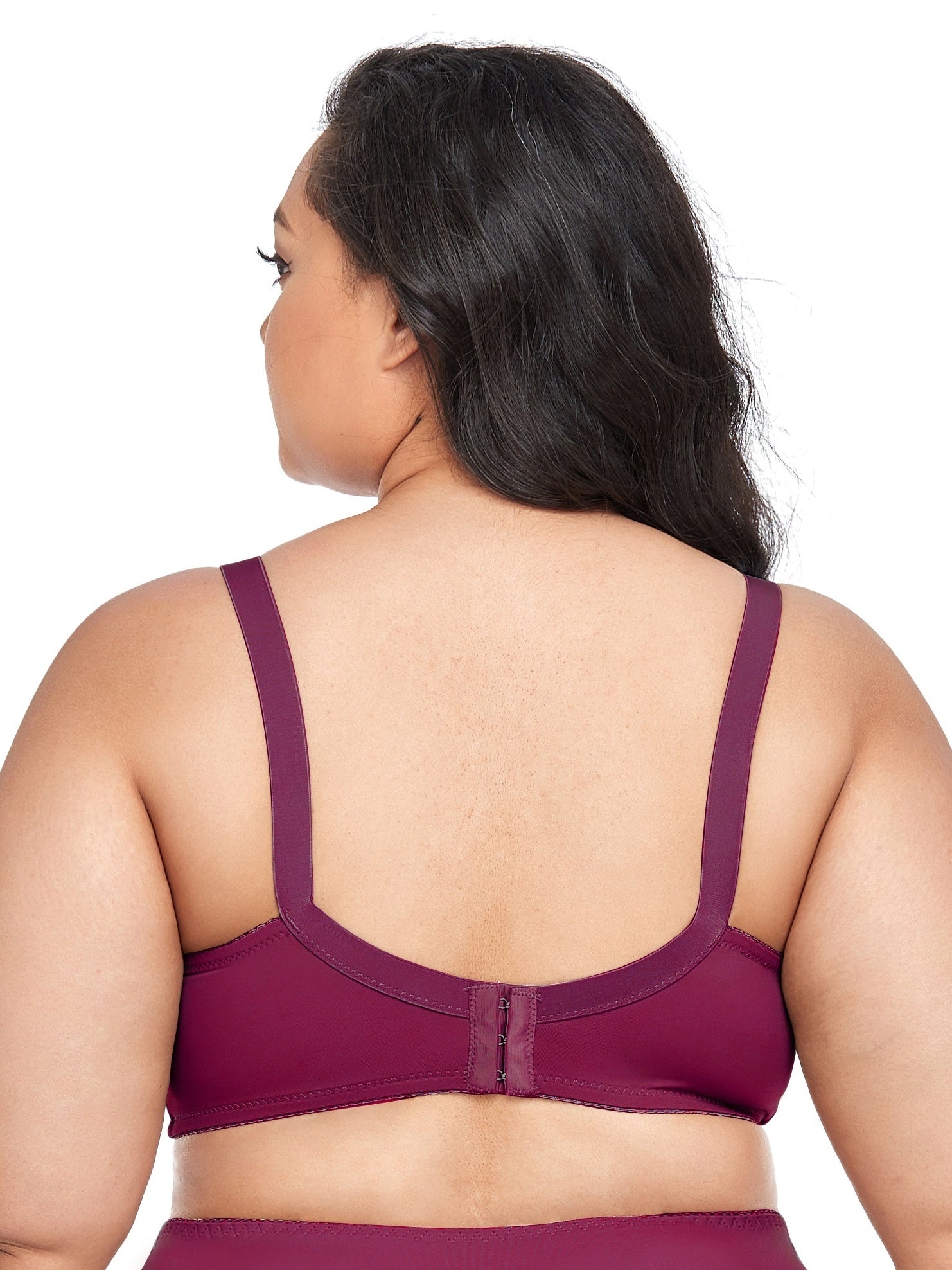  Casual Bra Women's Plus Plain Mini Bow Medium Stretch Push Up Bra