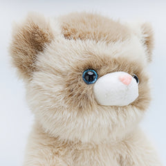 Soft Plush Ferret & European Mink Stuffed Animal Realistic Eyes Fluffy