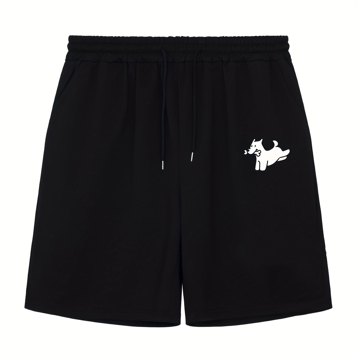 Men's Dog & Bone Print Workout Shorts