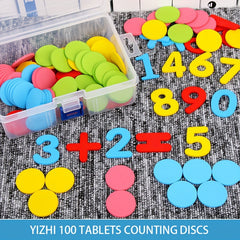 Colorful Counting Discs for Kids Math Toy Subtraction