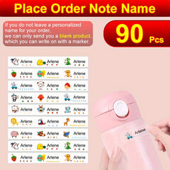 Transparent Custom Name Sticker Waterproof Personalized Label Tag