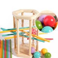 Colorful Stick Game Wooden Dice & Sticks Math Toy
